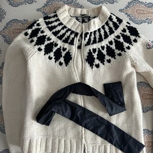 Women's Wool/Cashmere Moncler Patterned Sweater